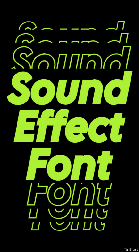 Sound Effect Font Text Effect