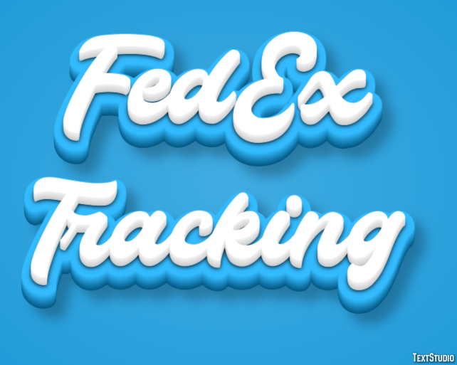 FedEx Tracking Tekst effect