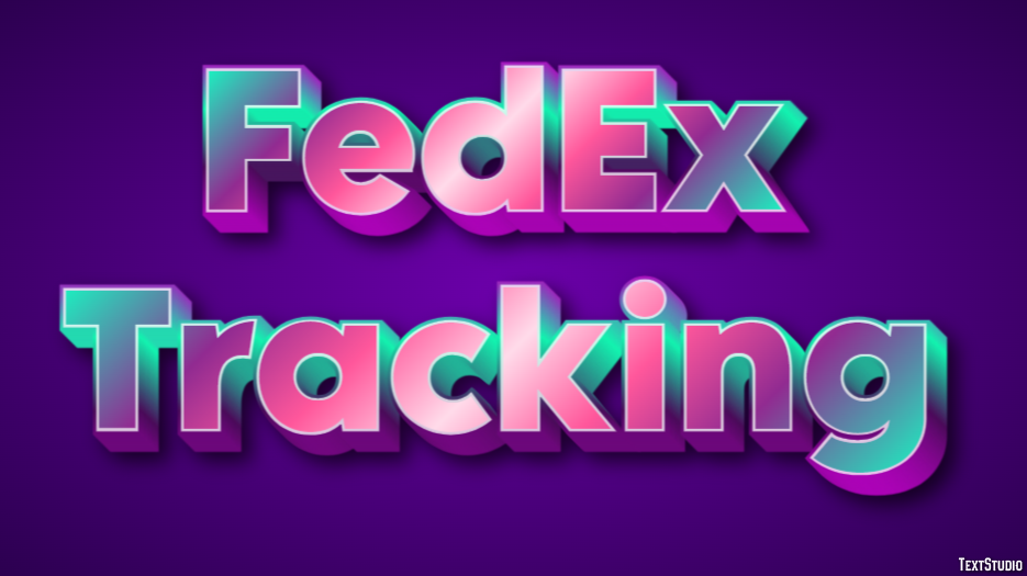FedEx Tracking Tekst Effect