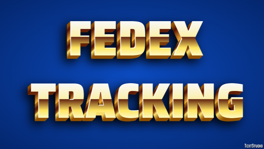 FedEx Tracking Tekst Effect