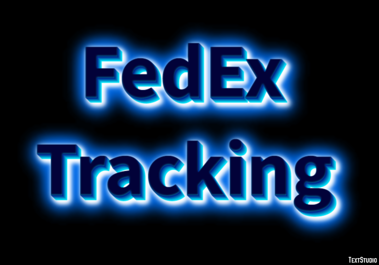 FedEx Tracking Tekst Effect