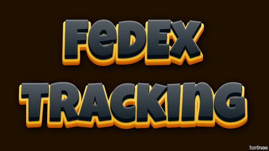 FedEx Tracking Tekst Effect