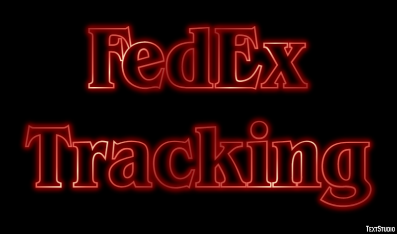 FedEx Tracking Tekst effect