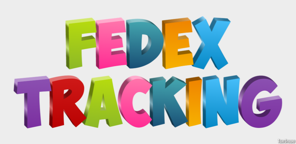 FedEx Tracking Tekst Effect