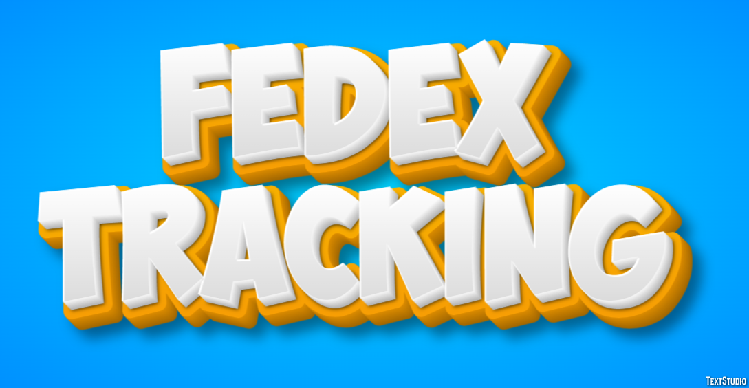 FedEx Tracking Tekst Effect