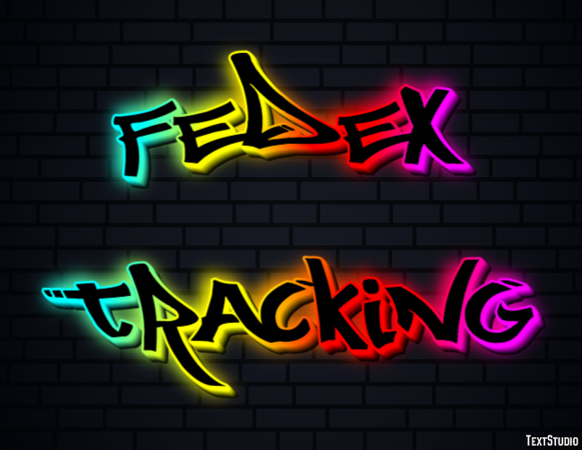 FedEx Tracking Tekst Effect