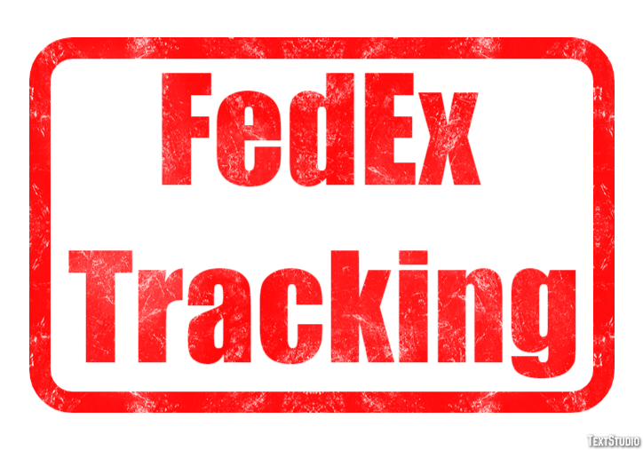 FedEx Tracking Tekst Effect
