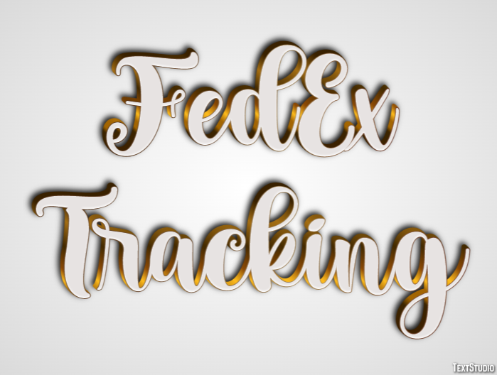 FedEx Tracking Tekst Effect