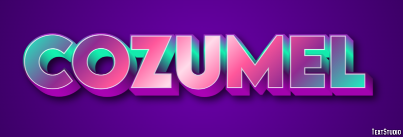 Cozumel Efekt tekstowy