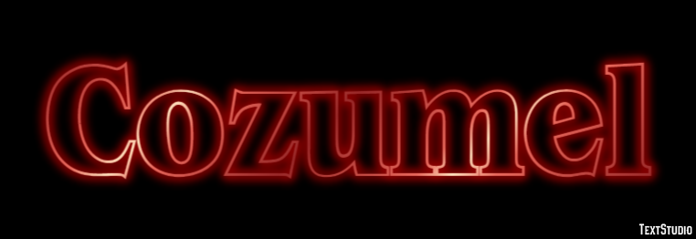 Cozumel Efeito de texto