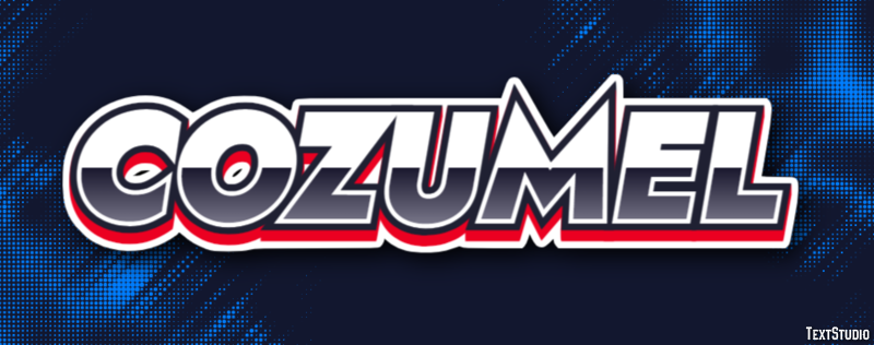 Cozumel Efeito de texto