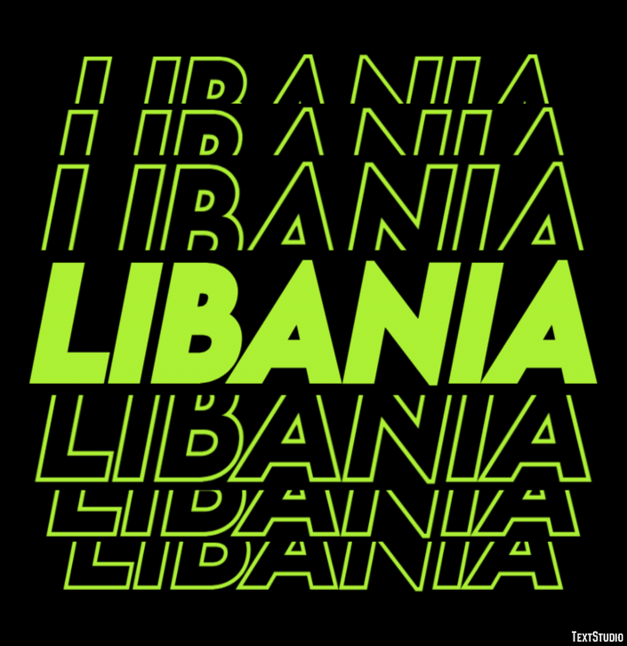 Libania Effetto testo