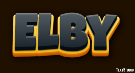 Elby Efeito de texto
