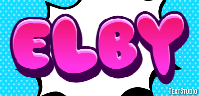 Elby Efeito de texto