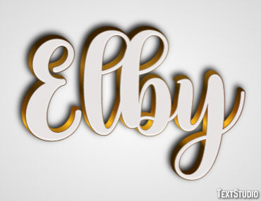 Elby Efeito de texto