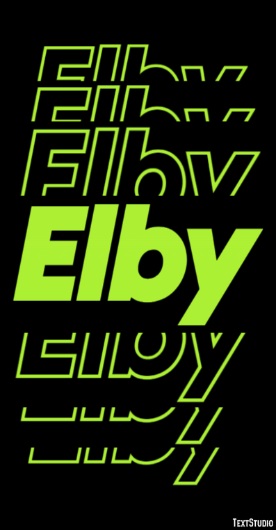 Elby Efeito de texto