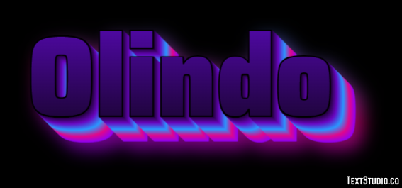 Olindo Effetto testo