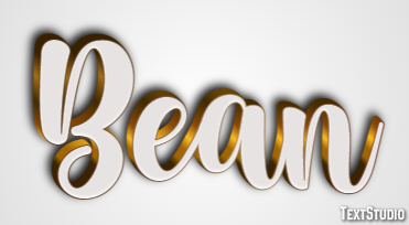 Bean Text Effect