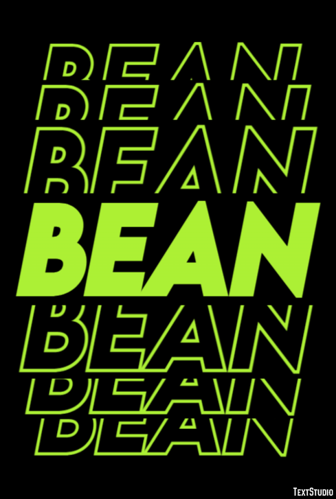 Bean Text Effect