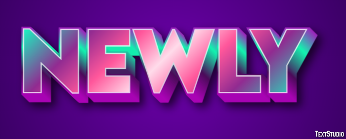 Newly Text effect