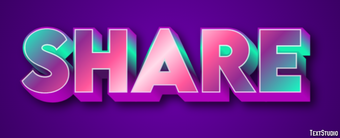 Share Texteffekt