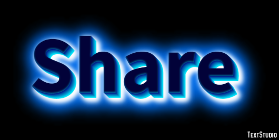 Share Texteffekt