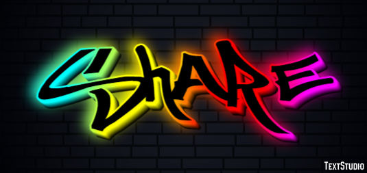 Share Texteffekt
