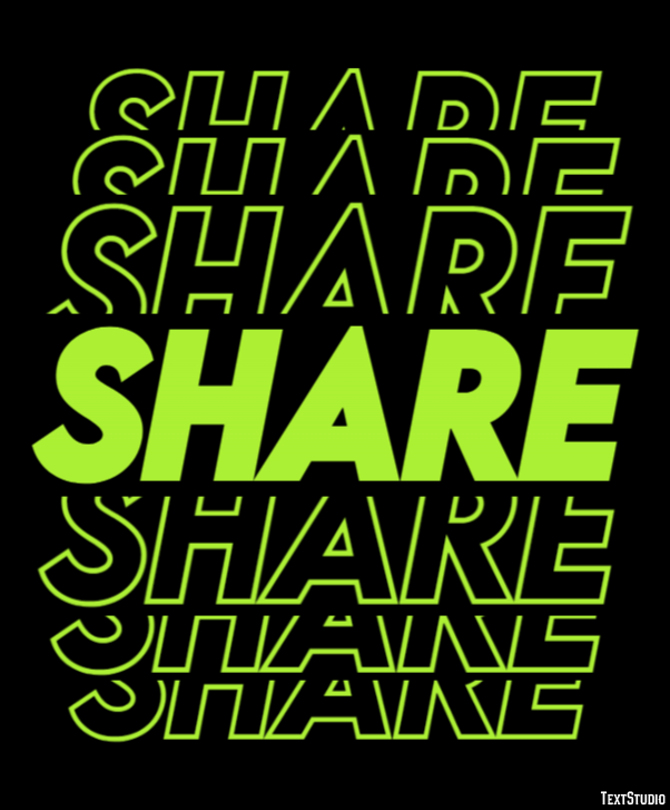 Share Effetto testo