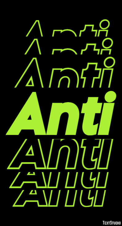 Anti Text Effect