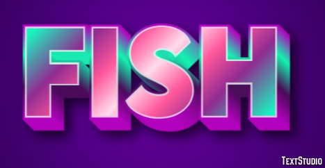 Fish Text effect