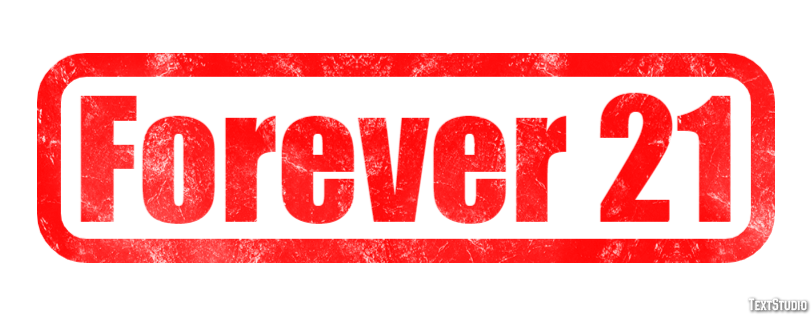 Forever 21 Effetto testo