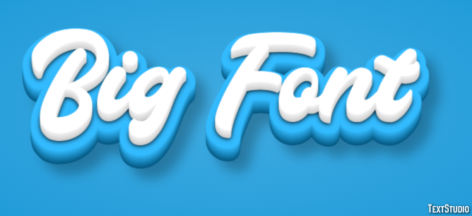Big Font Texteffekt