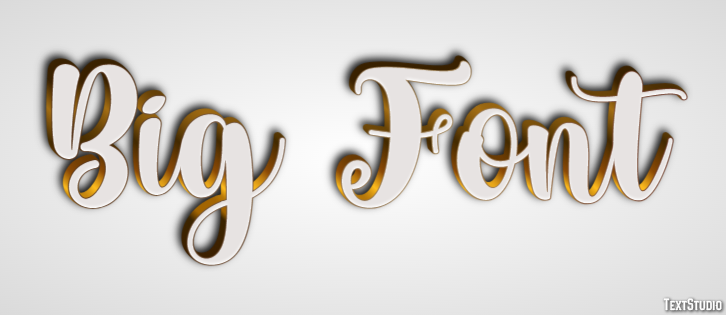Big Font Texteffekt