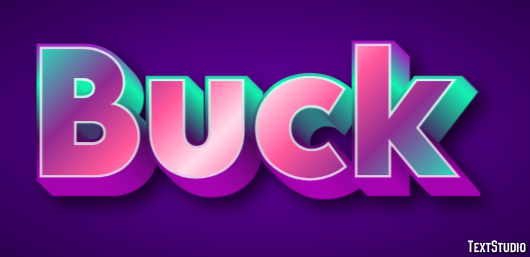 Buck Text Effect