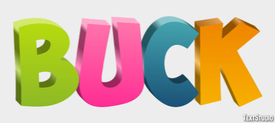Buck Text Effect