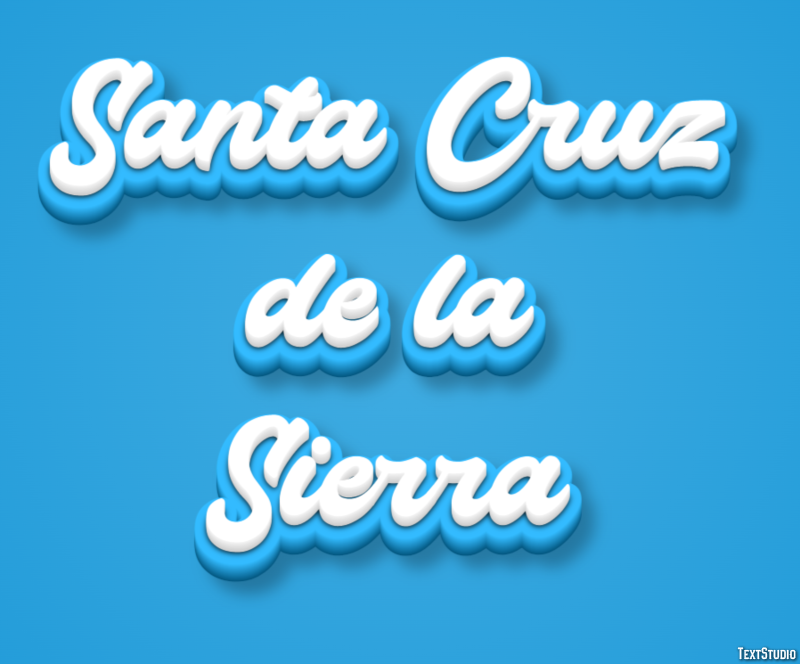 Santa Cruz de la Sierra Effetto testo