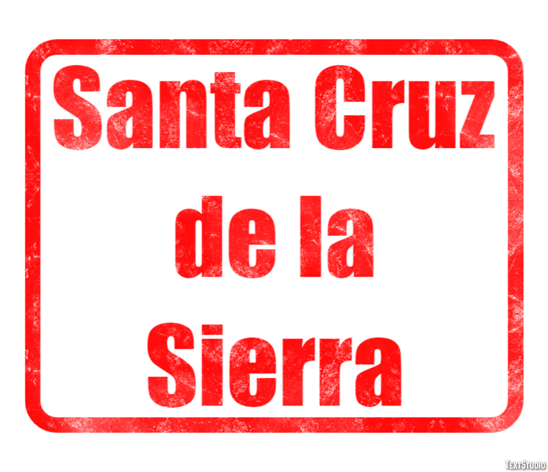 Santa Cruz de la Sierra Effetto testo