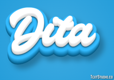 Dita Effetto testo