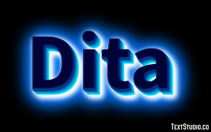 Dita Effetto testo