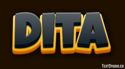 Dita Effetto testo
