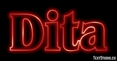 Dita Effetto testo