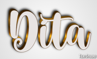 Dita Effetto testo
