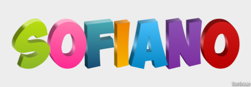 Sofiano Effetto testo