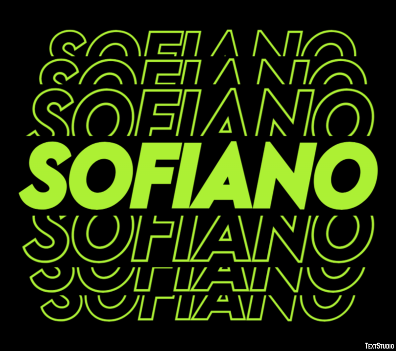 Sofiano Effetto testo