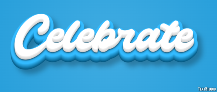 Celebrate Effet de Texte