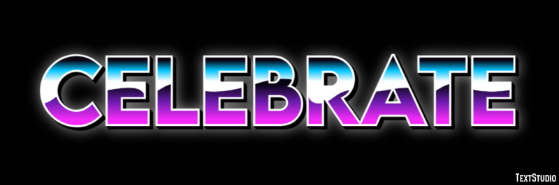 Celebrate Text effect