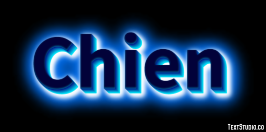 Chien Effet de Texte