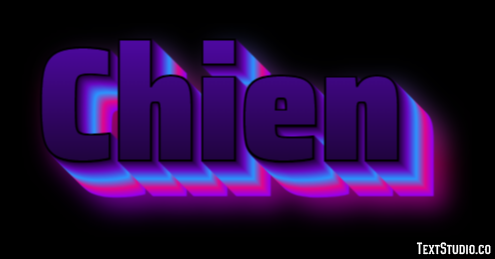 Chien Effetto testo