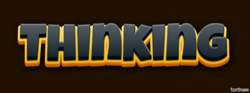 Thinking Texteffekt
