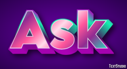 Ask Efecto de Texto